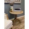 60cm American Oak Circular Hall Table - 0