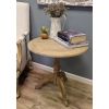 60cm American Oak Circular Hall Table - 1