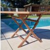 1.2m Teak Octagonal Folding Table with 2 Classic Folding Chairs & 2 Armchairs  - 4