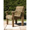 2.4m Douglas Fir Woodland Table with 6 Woodland Armchairs - 4