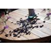 1.3m Reclaimed Teak Character Garden Table with 6 Stackable Zorro Chairs - 4
