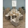 2.4m Ellena Dining Table with 8 Latifa Chairs - 1