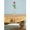 2.4m Reclaimed Elm Pedestal Dining Table with 2 Backless Benches - 5