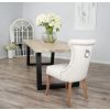 2.4m Industrial Chic Cubex Dining Table with Black Legs & 8 Windsor Ring Back Chairs - 10