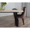 2.4m Industrial Chic Cubex Dining Table with Black Legs & 8 Windsor Ring Back Chairs - 15