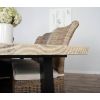 2.4m Industrial Chic Cubex Dining Table with Black Legs & 6 Latifa Chairs   - 9