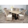 2.4m Industrial Chic Cubex Dining Table with Black Legs & 6 Latifa Chairs   - 4