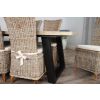2.4m Industrial Chic Cubex Dining Table with Black Legs & 6 Latifa Chairs   - 7