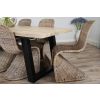 2.4m Industrial Chic Cubex Dining Table with Black Legs & 8 Stackable Zorro Chairs - 3