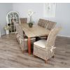 2.4m Industrial Chic Cubex Dining Table with Copper Coloured Legs & 8 Latifa Chairs - 1