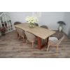 2.4m Industrial Chic Cubex Dining Table with Copper Coloured Legs & 6 Scandi Armchairs - 5