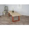 2.4m Industrial Chic Cubex Dining Table - Copper Coloured Legs - 1