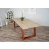 2.4m Industrial Chic Cubex Dining Table - Copper Coloured Legs - 3