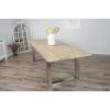 2.4m Industrial Chic Cubex Dining Table - Stainless Steel Legs - 0