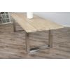 2.4m Industrial Chic Cubex Dining Table - Stainless Steel Legs - 4