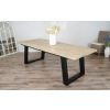 2.4m Industrial Chic Cubex Dining Table - Black Legs - 0