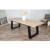 2.4m Industrial Chic Cubex Dining Table with Copper Colured Legs & 8 Stackable Zorro Chairs - 11