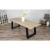 2.4m Industrial Chic Cubex Dining Table - Black Legs - 1