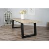 2.4m Industrial Chic Cubex Dining Table with Black Legs & 6 Latifa Chairs   - 11