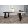 2.4m Industrial Chic Cubex Dining Table - Black Legs - 3