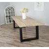 2.4m Industrial Chic Cubex Dining Table - Black Legs - 4