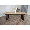 2.4m Industrial Chic Cubex Dining Table with Copper Colured Legs & 8 Stackable Zorro Chairs - 12