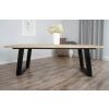 2.4m Industrial Chic Cubex Dining Table - Black Legs - 6