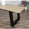 2.4m Industrial Chic Cubex Dining Table - Black Legs - 7
