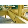 Swedish Redwood 8 Seat Round Picnic Bench - 4