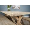 2.4m Farmhouse Cross Dining Table with 8 Donna Armchairs - 10