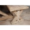 2.4m Farmhouse Cross Dining Table with 3 Donna Armchairs & 1 Backless Bench - 15