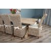 2.4m Farmhouse Cross Dining Table with 5 Latifa Chairs & 1 Backless Bench - 5