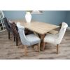 2.4m Farmhouse Cross Dining Table with 5 Windsor Ring Back Chairs & 1 Backless Bench - 10