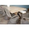 2.4m Farmhouse Cross Dining Table with 6 Stackable Zorro Chairs & 1 Backless Bench - 5
