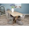 2.4m Farmhouse Cross Dining Table with 6 Stackable Zorro Chairs & 1 Backless Bench - 8