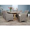2.4m Farmhouse Cross Dining Table with 8 Donna Armchairs - 4