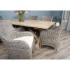 2.4m Farmhouse Cross Dining Table with 8 Donna Armchairs - 5