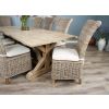 2.4m Farmhouse Cross Dining Table with 8 Latifa Chairs - 7