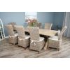 2.4m Farmhouse Cross Dining Table with 8 Latifa Chairs - 3