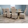 2.4m Farmhouse Cross Dining Table with 8 Latifa Chairs - 1