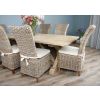 2.4m Farmhouse Cross Dining Table with 8 Latifa Chairs - 4