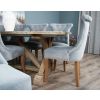 2.4m Farmhouse Cross Dining Table with 10 Windsor Ring Back Chairs - 5