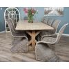 2.4m Farmhouse Cross Dining Table with 10 Stackable Zorro Chairs - 4