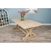 2.4m Farmhouse Cross Dining Table with 10 Stackable Zorro Chairs - 6