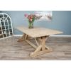 2.4m Farmhouse Cross Dining Table with 10 Stackable Zorro Chairs - 7