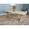 2.4m Farmhouse Cross Dining Table with 8 Latifa Chairs - 9