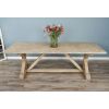 2.4m Farmhouse Cross Dining Table with 8 Donna Armchairs - 9