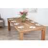 2.4m Reclaimed Teak Taplock Dining Table with 8 Velveteen Dining Chairs - 9