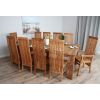 2.4m Reclaimed Teak Taplock Dining Table with 8 Vikka Chairs & 2 Vikka Armchairs  - 8