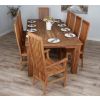 2.4m Reclaimed Teak Taplock Dining Table with 8 Vikka Chairs & 2 Vikka Armchairs  - 3